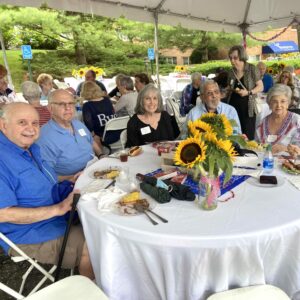 seniors at an outdoor event