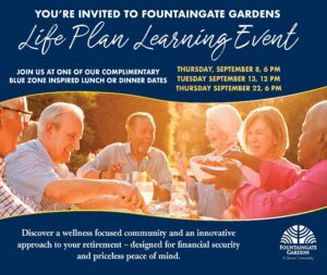 Fountaingate Event Flyer for LifePlan Learning