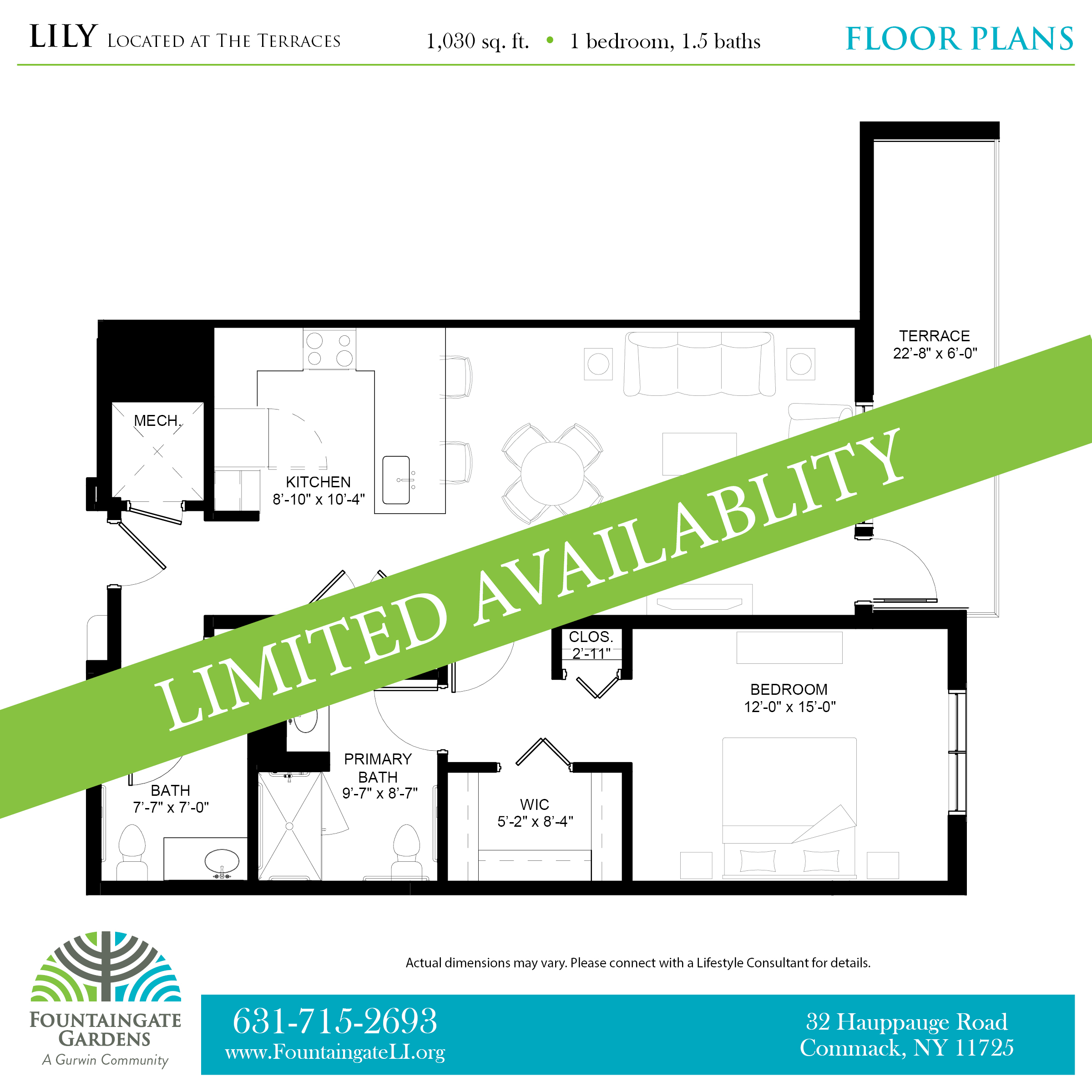 Long Island Retirement Community Floor Plans | Fountaingate Gardens