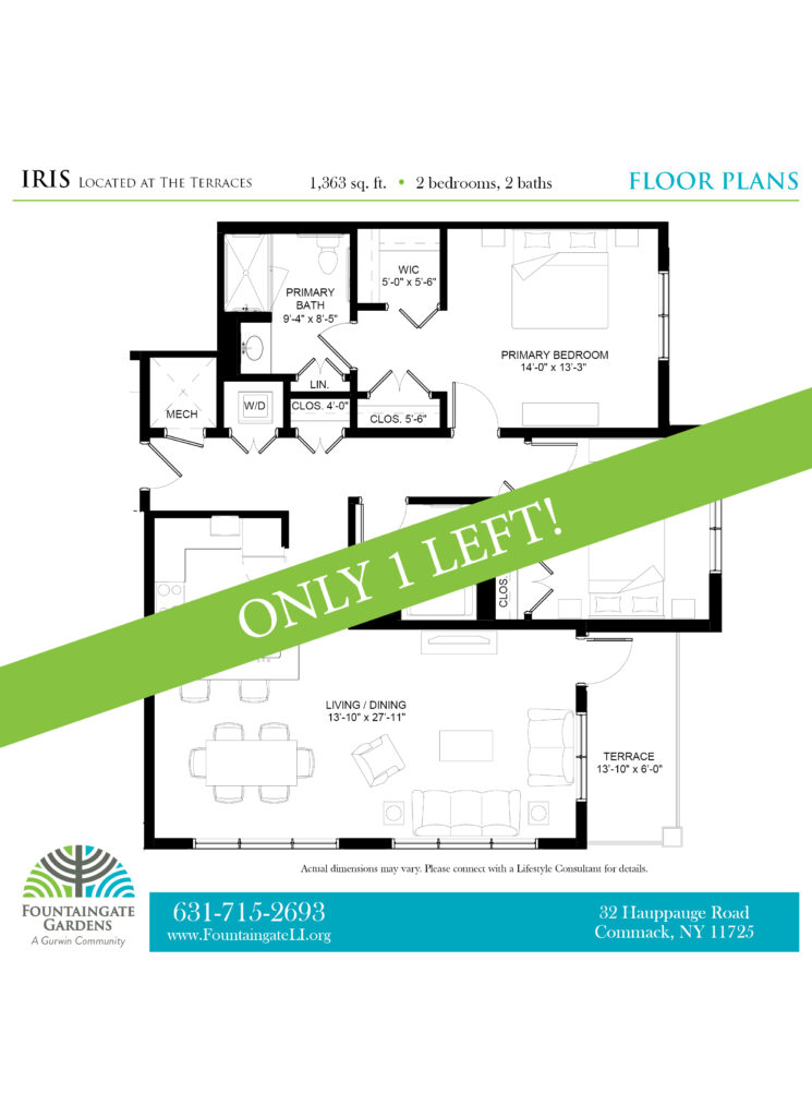 Iris independent living apartment floor plans