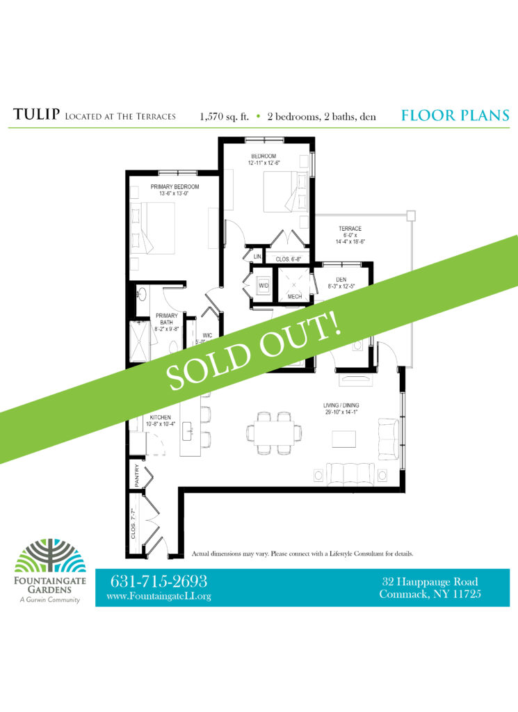 tulip independent living apartment floor plans
