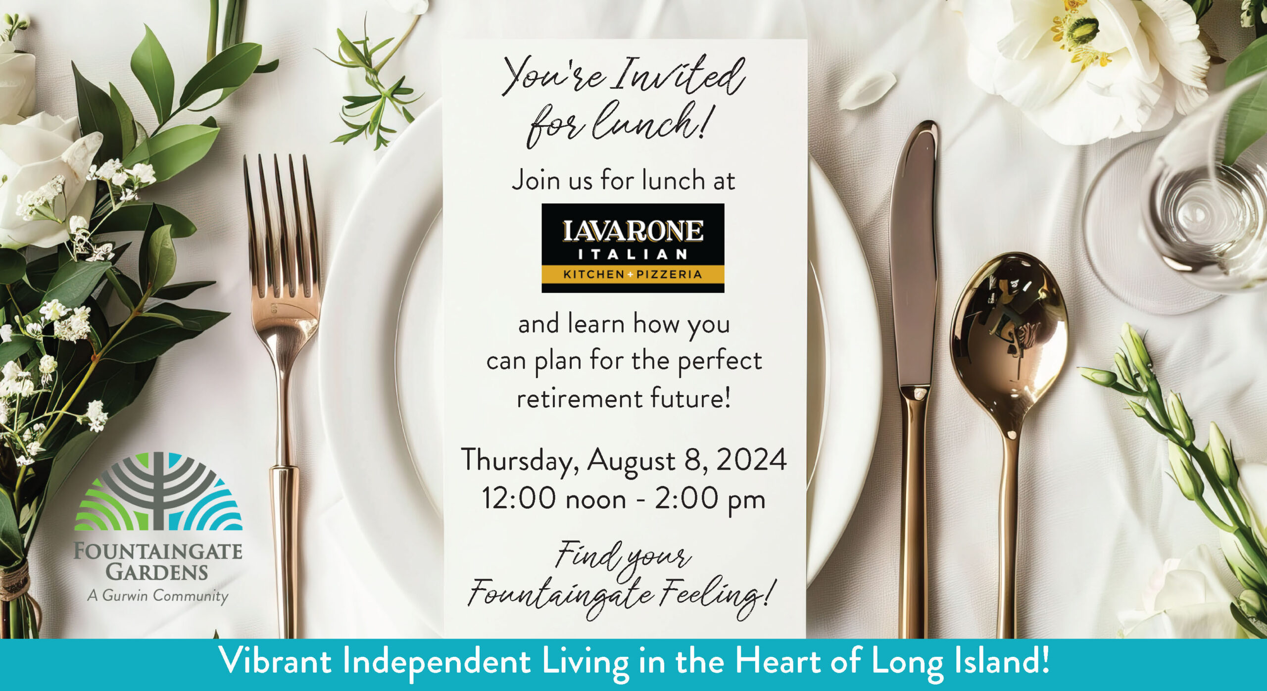 Come to our August 8, 2024 lunch and learn
