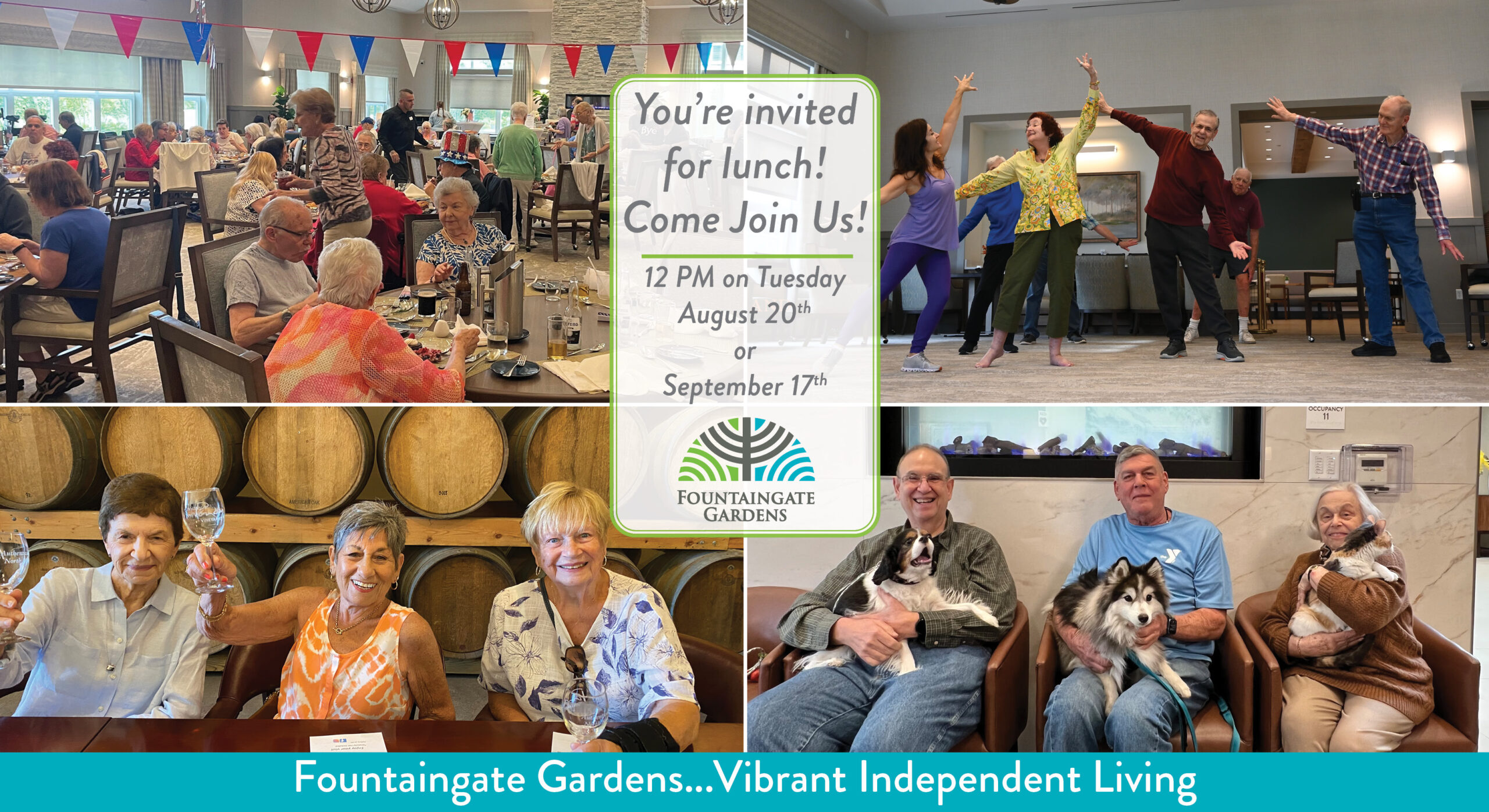 Join us for Lunch... and Learn about resort-style independent living at Fountaingate Gardens